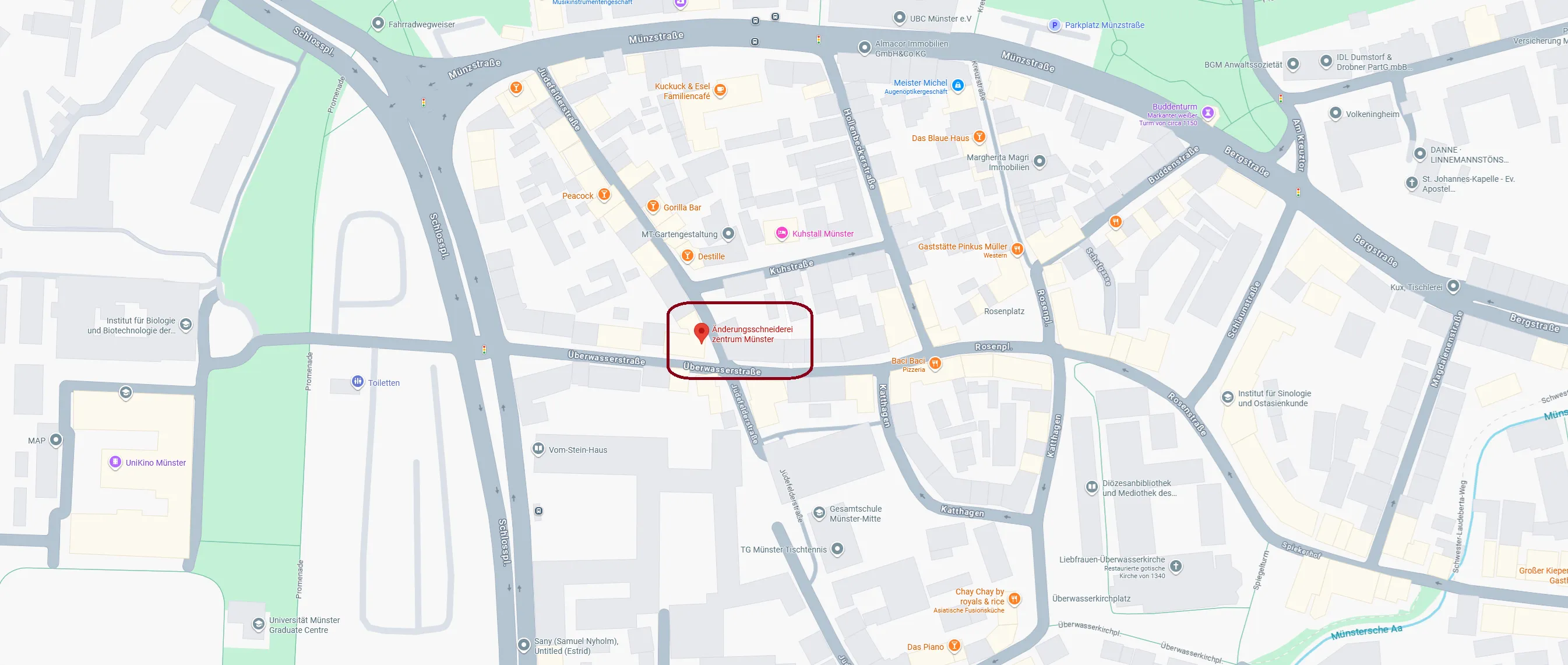 Karte zur Anfahrt - Klick öffnet Google Maps